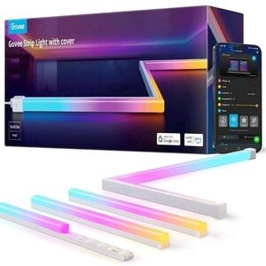 Govee RGBIC LED Strip Lights w/Cover 16.4ft WiFi Alexa Google H61B5 Music Sync